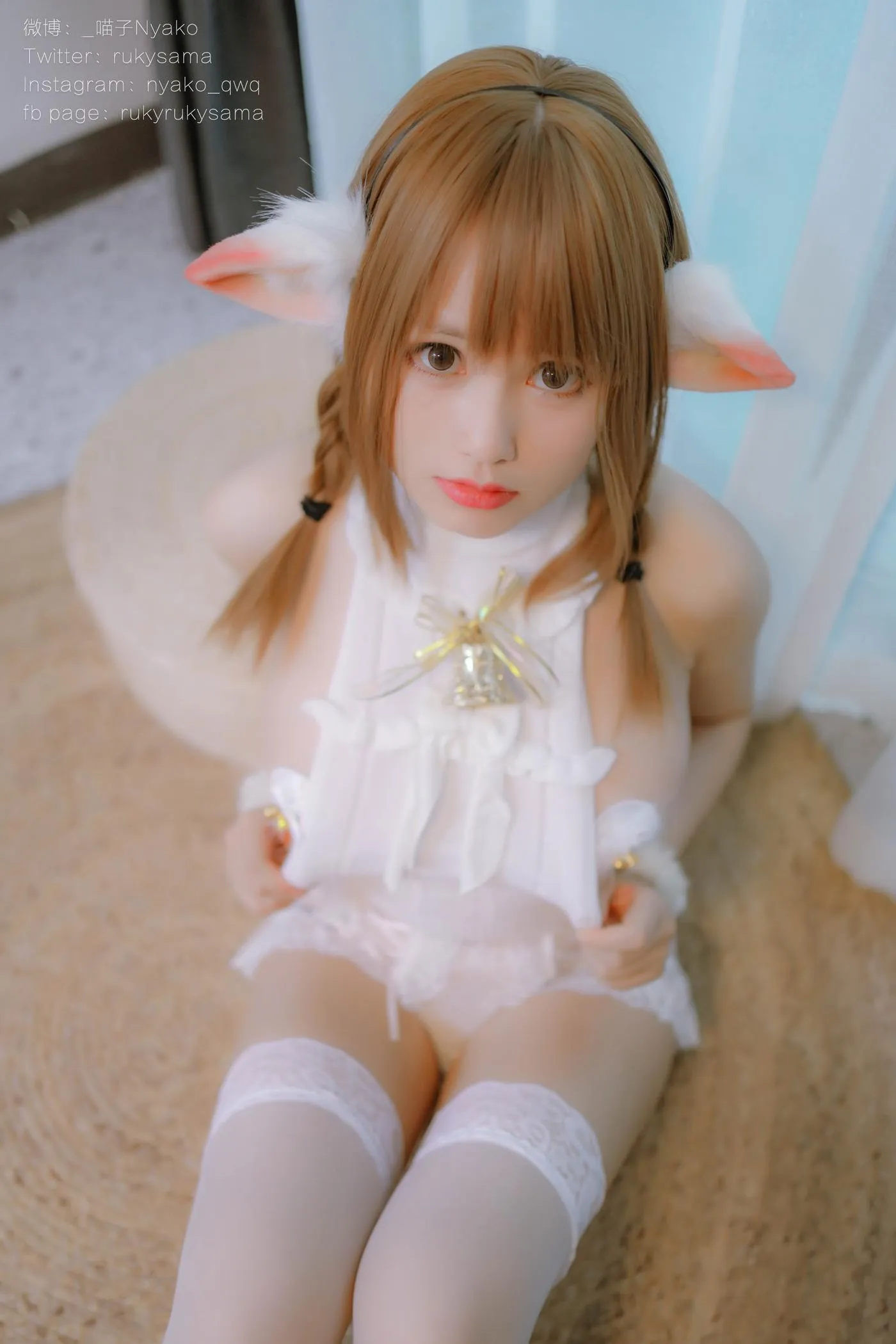 Nyako喵子 – NO.25 4月特辑-獣耳彼女2-羊 [73P]插图4